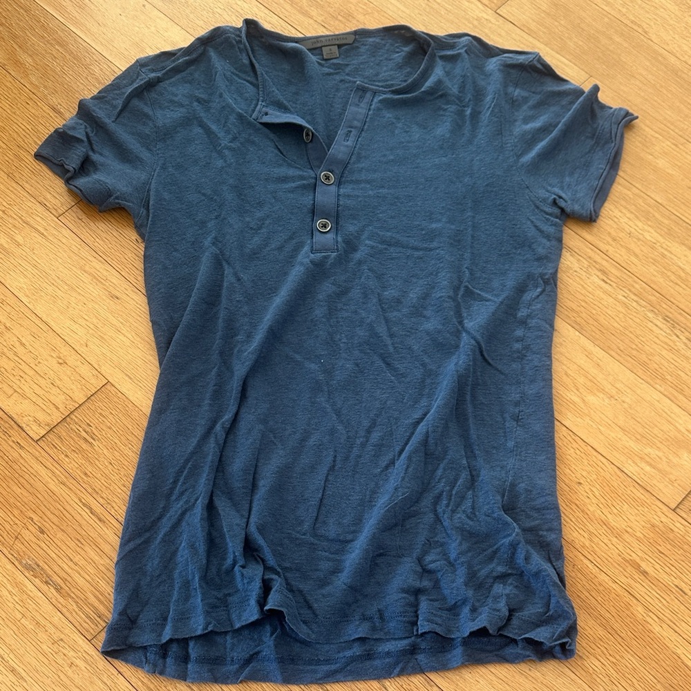 John Varvatos Navy Short Sleeve Tee